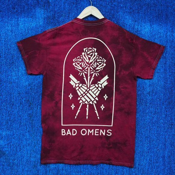 Bad Omens Ceremony Of Roses Red Tie-Dye Rock T-Shirt Size Medium - Picture 2 of 4